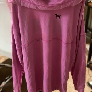 Long sleeve Pink hooded pullover